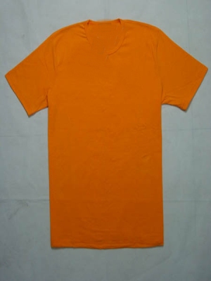 Men tshirt orange color short sleeve